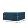Contemporary Tufted Storage Ottoman Bench with Soft-Close Lid and Rolling Casters for Living Room –3irtyhousy - 4 of 4