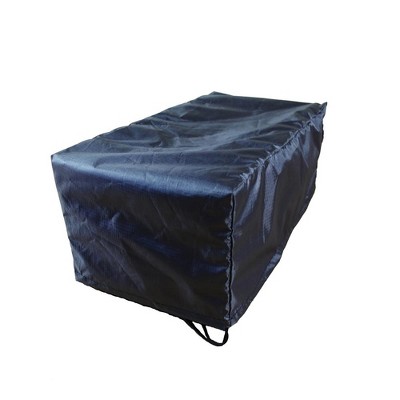 Summerset Shield Gold 2-Layer Polyester Fabric Outdoor Coffee Table Cover, Charcoal Grey