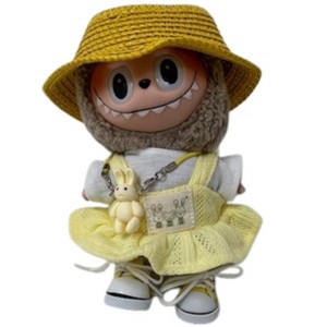Doll Clothes Superstore Sunny Yellow Bunny Dress with Accessories for 17.5 cm Labubu Dolls - 1 of 4