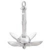 VidaXL Folding Anchor Silver 1.5 lb Malleable Iron - 3 of 4