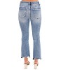 Women's High Rise Distressed Straight Leg Jeans - RISEN - 3 of 4