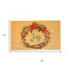 HomeRoots 24" X 36" Brown Red And Green Christmas Outdoor Coir Door Mat - 3 of 4