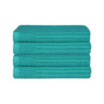2pk Quick Dry Ribbed Bath Towel Set White - Threshold™ : Target