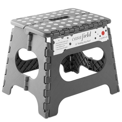 Casafield 11 Folding Step Stool With Handle Gray Collapsible Foot   GUEST C8fbe7e9 4ac4 4f06 B256 60bdf764f9a7