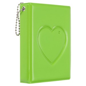 Unique Bargains Mini Love Heart PVC Material Photocard Binder Album with 32 Pockets 4.3"x3.3" - 1 of 4