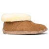 Minnetonka Men's Suede Sheepskin Ankle Boot Slippers - 3 of 4