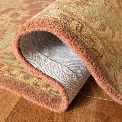 Rustic Elegance 24" Rust/Green Hand-Tufted Wool Accent Rug