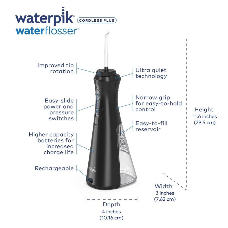 Waterpik Rechargeable Cordless Plus Water Flosser    , 6 of 18