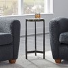 Uttermost Eternity Glass and Aluminum Accent Table – Contemporary 22.5" Tall - 3 of 4