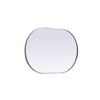 Elegant Lighting Metal Frame Oval Mirror 27x40 - 4 of 4