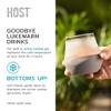 Host Tasting Glass FREEZE Gin Glass or Bourbon Glass Set, Whiskey Tasting Glasses with Active Cooling Gel, Whiskey Lover Gifts, Gray 6.7oz Set of 2 - 4 of 4