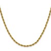 Chisel Stainless Steel Polished Yellow IP-plated 3mm 18" Rope Chain Necklace - 3 of 4