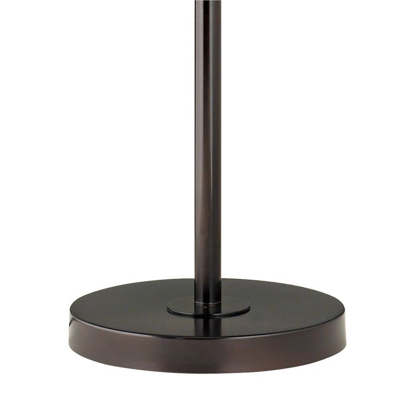 360 Lighting Modern Swing Arm Floor Lamp Adjustable 62.5" Tall Bronze Dortmund Drum Shade for Living Room Reading Bedroom Office, 5 of 6