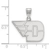 Black Bow Jewelry 14k White Gold Dayton Flyers NCAA Medium Pendant - 2 of 3