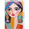 Trends International Reinders: Portraits - Vibrant Woman I Unframed Wall Poster Print White Mounts Bundle 22.375" x 34" - 3 of 4