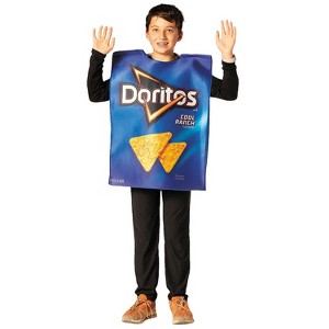 Doritos Kids' Cool Ranch Bag Tunic Halloween Costume Suit - Blue '14-16 - 1 of 1