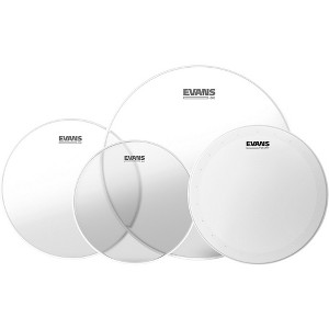 EVANS G2 Clear Tom Heads With Free 14" HD Dry Snare Head - 1 of 3