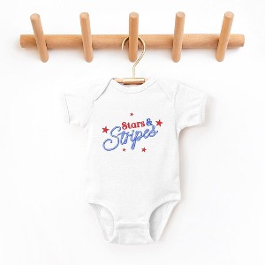 The Juniper Shop Western Stars And Stripes Baby Bodysuit - 1 of 2