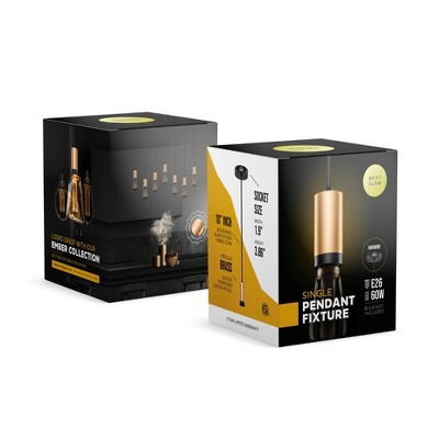 Vintage Elegance 10ft Matte Black Pendant Light Cord Kit