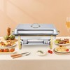 2-Pack Chafing Dishes – 8QT Stainless Steel Buffet Servers & Warmers with Lids & Folding Stands – Perfect for Parties, Dinners, Catering Events - 2 of 4