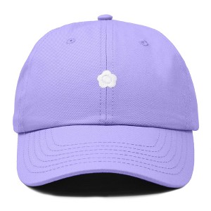 Dalix Lil Flower Embroidered Cotton Cap Outdoor Dad Hat Womens - 1 of 4