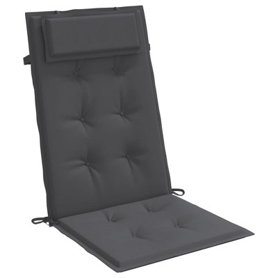 vidaXL Highback Chair Cushions 2 pcs - Anthracite Oxford Fabric