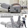 KTMBDW Electric Power Lift Recliner Chair Sofa with Massage and Heat for Elderly, 3 Positions, 2 Side Pockets - 4 of 4