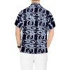 LA LEELA Men's Hawaiian Trendy Beach Summer Vacation Shirts Casual Collared Short Sleeve Shirts Button Down Shirt Men - 2 of 4