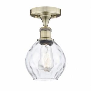 Waverly - 1 Light Semi-Flush Mount In Industrial Style-9.25 Inches Tall and 6 Inches Wide - 1 of 1