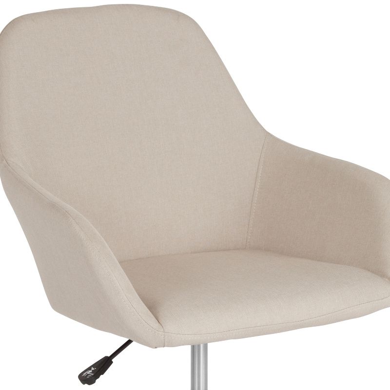 Flash Furniture Cortana Home and Office Mid-Back Chair in Beige Fabric, 6 of 13