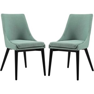 ModwayViscount Dining Side Chair Fabric Set of 2 - 1 of 2