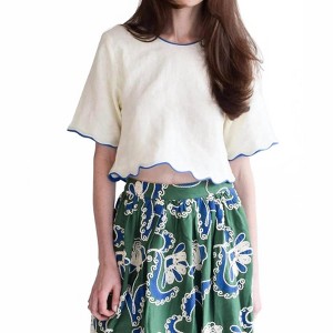 Women's Short Sleeve Crop Top - Never a Wallflower - 1 of 4