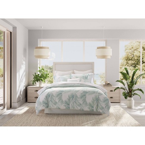 Tommy Bahama 5pc Full/queen Canyon Palms 100% Cotton Bonus Comforter  Bedding Set Green : Target