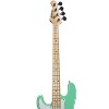 Sawtooth Left-Handed EP Series Electric Bass Guitar with Gig Bag & Accessories, Surf Green w/ Pearl Pickguard - 4 of 4