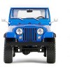 1978 Jeep CJ-7 Renegade Captain Blue Metallic with White Top "Artisan Collection" Series 1/18 Diecast Model Cars by Greenlight - 4 of 4
