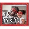 PosterPalooza | Shabby Chic Red Picture Frame - UV Acrylic, Backing Board, Hanging Hardware Included - 2 of 4