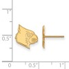Black Bow Jewelry 14k Yellow Gold Plated Sterling Silver Louisville Cardinals NCAA Post Earrings - 2 of 3