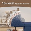 4 in 1 Sleeper Chair, Convertible Sleeper Sofa with Ottoman, Adjustable Backrest - 4 of 4