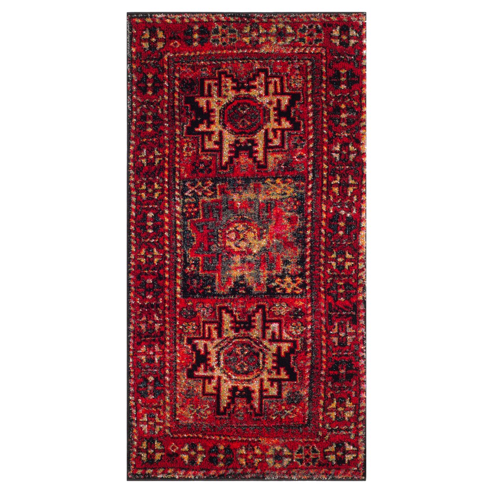 4'x6' Florence Rug Red/Multi - Safavieh