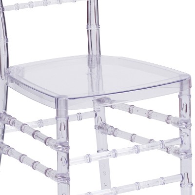Crystal Ice Clear Polycarbonate Armless Dining Chair