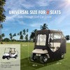 VEVOR Golf Cart Enclosure, 600D Polyester Driving Enclosure with 4-Sided Transparent Windows, 2 Passenger Club Car Covers Universal Fits - 3 of 4
