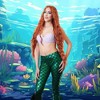 Costume Culture by Franco LLC Mermaid Adult Natural Red Costume Wig - 2 of 4