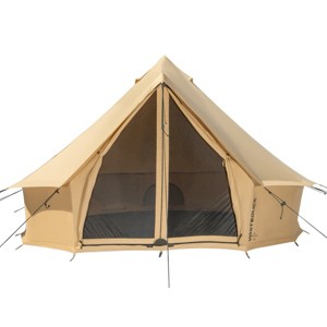 WHITE DUCK Regatta Canvas Bell Tent Collection with Stove Jack & Mesh Windows – 4-Season Glamping Tent, Water Repellent - 1 of 4