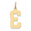 Black Bow Jewelry 14k Yellow Gold, Athletic Collection Medium Polished Number 3 Pendant - 3 of 4