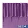Awesome Home  Recycled Cotton Blend Ruffle Tie Top Curtains Pair - 3 of 4