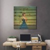 26" x 26" Metamorphosis in Blue Wood Print by Duy Huynh - iCanvas: Vintage & Contemporary Decorative Wall Art Panel - 3 of 3