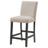 Coaster Home Furnishings Alba Boucle Upholstered Counter Height Dining Chair Beige and Charcoal Grey (Set of 2) - 3 of 4