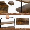 Rustic wooden cupcake stand with a three-tier design and portable structure, accommodating up to 50 cupcakes perfect for parties. - 4 of 4