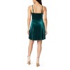 WallFlower Women's Joy Mrs Claus Christmas Fur Trimmed Luxe Velour Skater Dress - 2 of 4