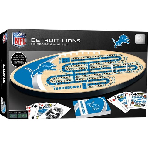 Masterpieces Officially Licensed Nfl Detroit Lions Wooden Cribbage Game For  Adults : Target